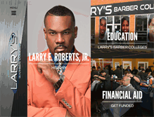 Tablet Screenshot of larrysbarbercollege.com